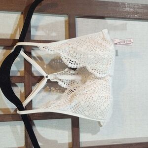 Victoria's Secret Lace Bralette White Sz XS